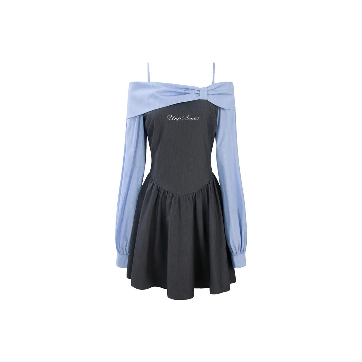 Unifreeplus+ Длинное платье с длинными рукавами женское