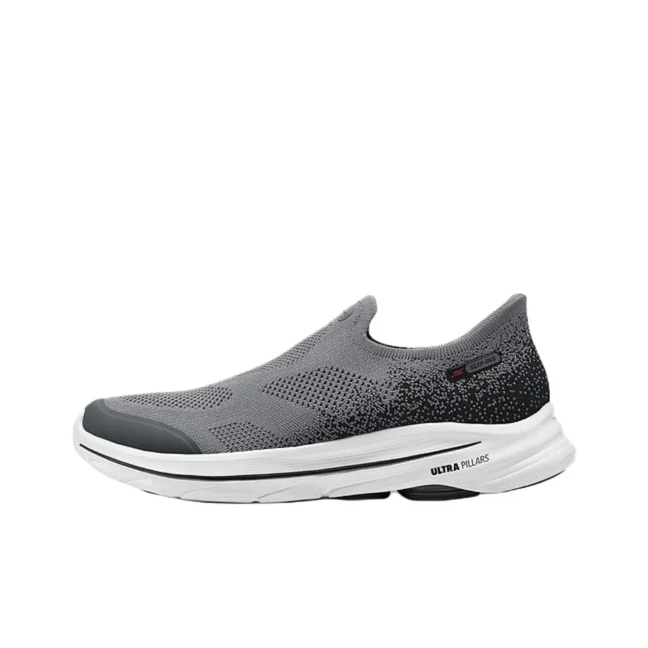 Skechers Go Walk 8 Устойчивый к истиранию Дышащий Низкий Топ Повседневная обувь Мужская Серый