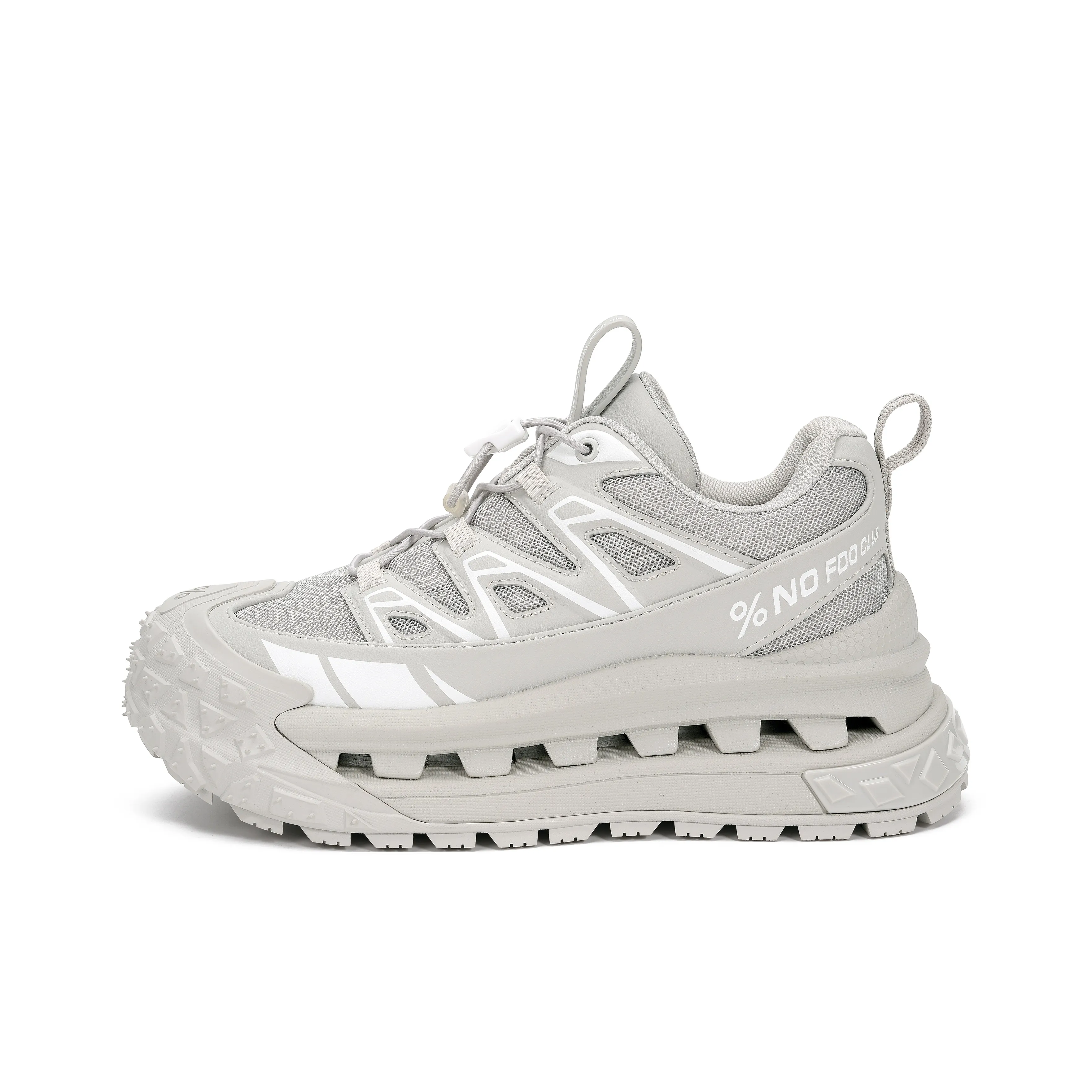 BAIFENHAO Амортизация противоскользящий увеличивающий высоту низкий топ уличная обувь женский утренний серый