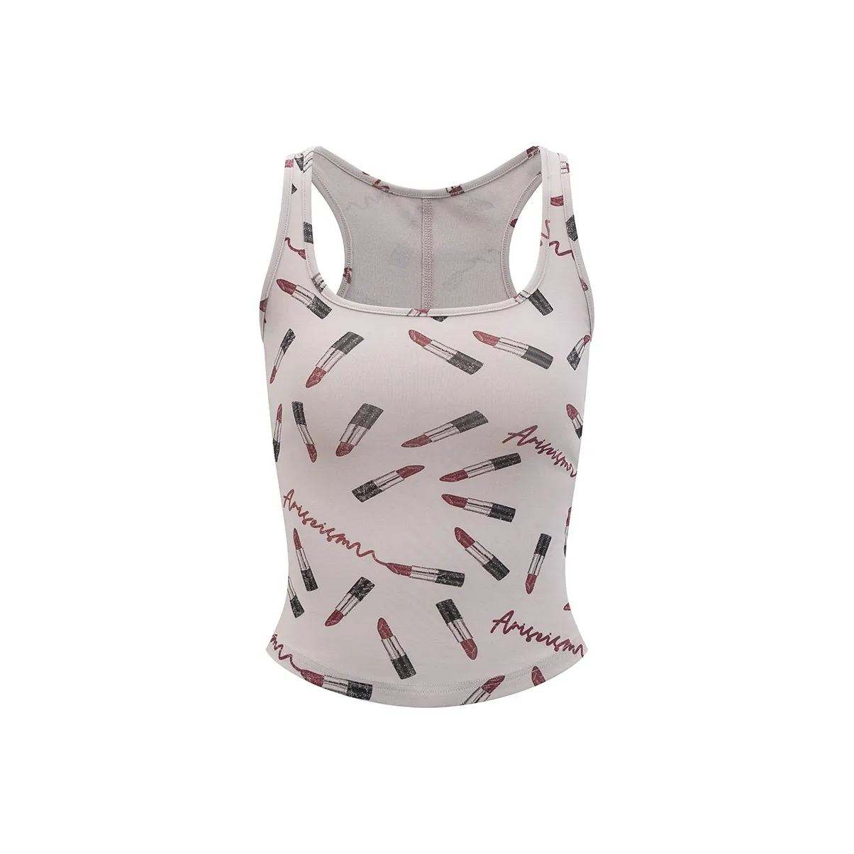 Ariseism Принт Топ на бретелях Лето Горячая девушка Топ Женские