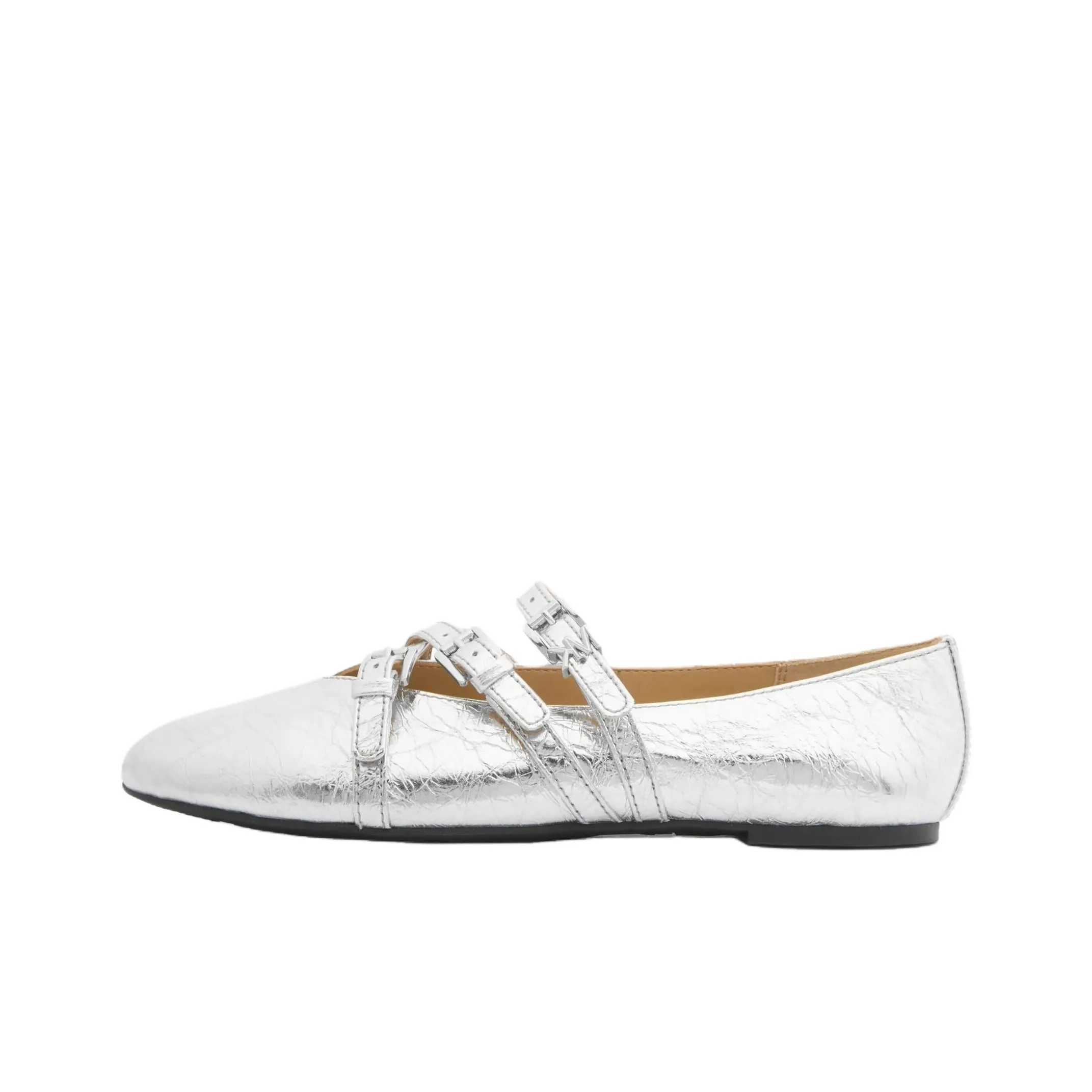 MICHAEL KORS INDY Туфли Мэри Джейн с плоской подошвой Женские Серебряные