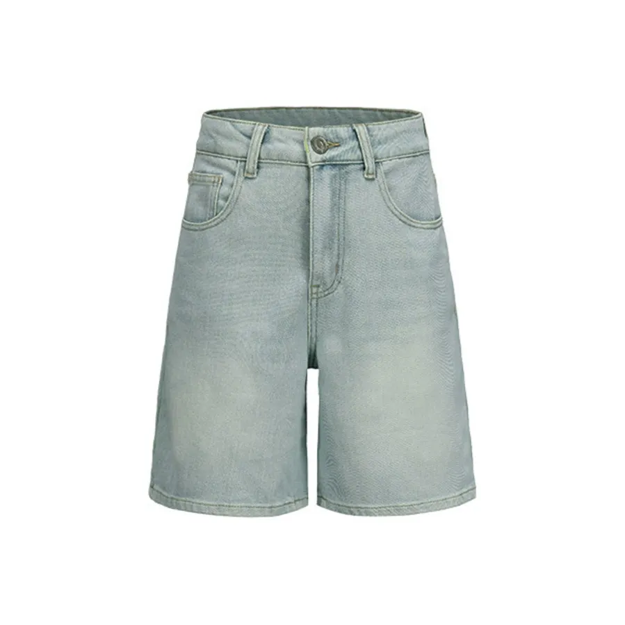 Dme Светло-синий Youthful And Attractive, Curvy Охват бедер и длинные ноги Женские джинсовые шорты