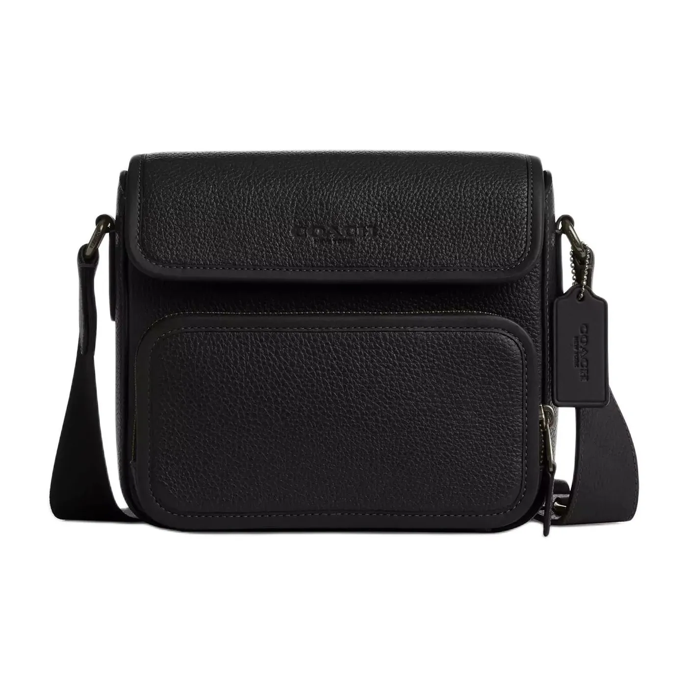 COACH Sullivan Кожа Сумка через плечо Мужская Черная