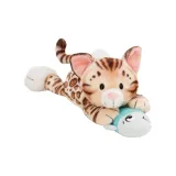 표범 고양이 피쉬 홀딩, 누운 자세 인형 30cm