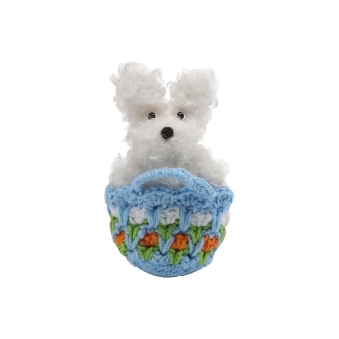 SFSG Spring Meadow Flower Little Щенок В Трава Куклы Плюшевый Подвеска Трубы Высокие