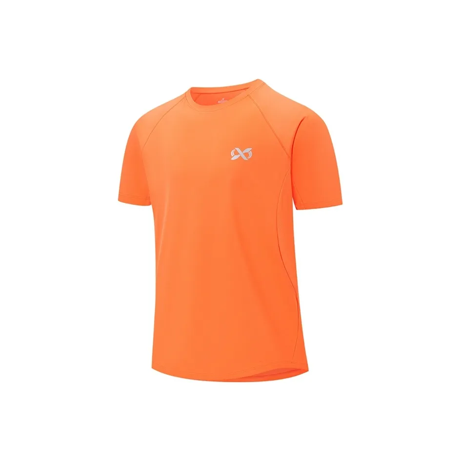 XTEP Комплексное обучение Короткий рукав Беговая футболка Мужская Luo Оранжевый