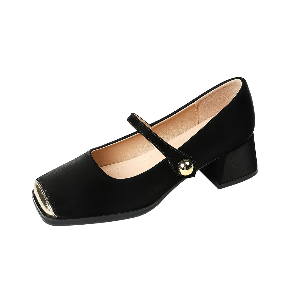 TATAYA Квадратный каблук Mary Jane обувь 4,5 см Женская
