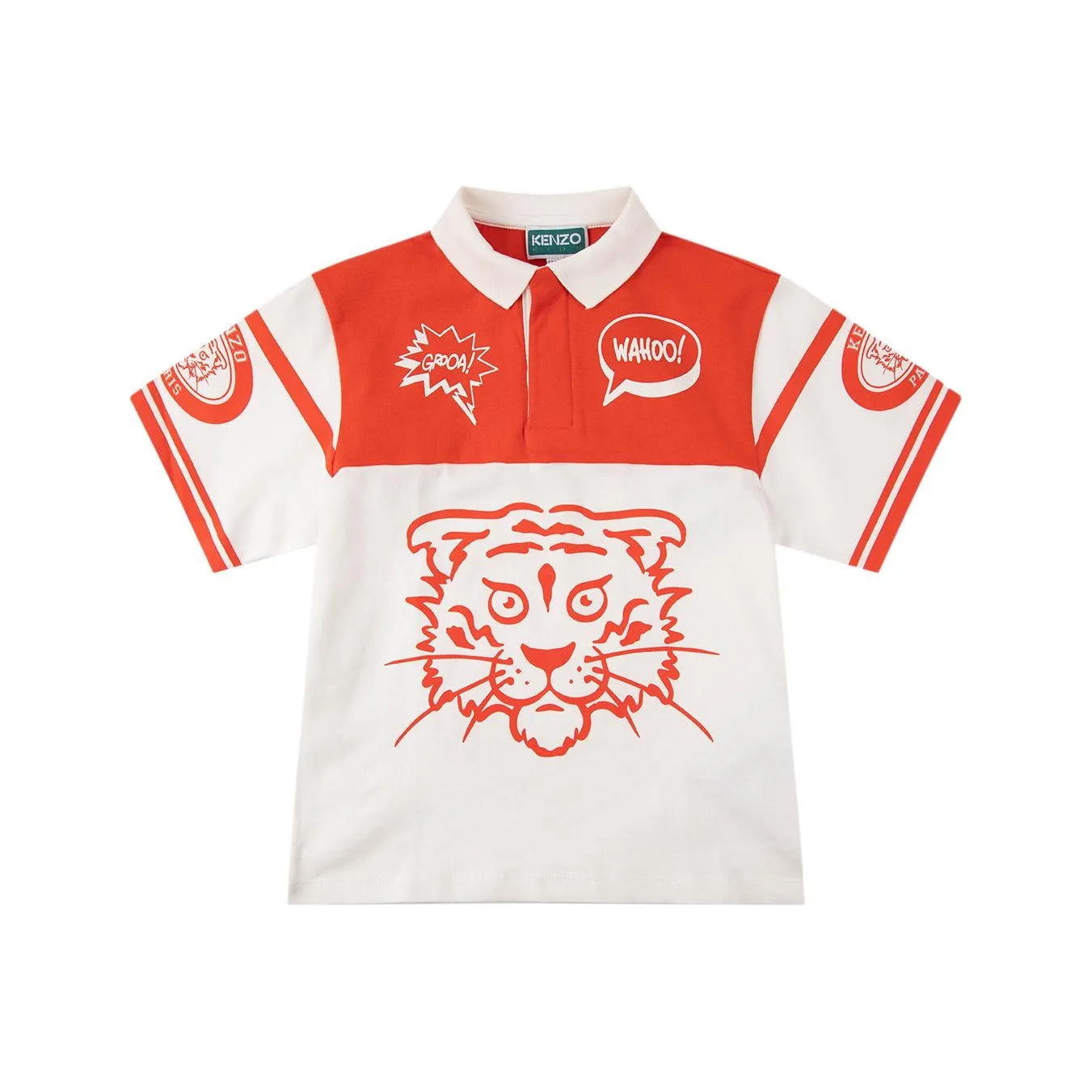 KENZO Детская рубашка цвета слоновой кости