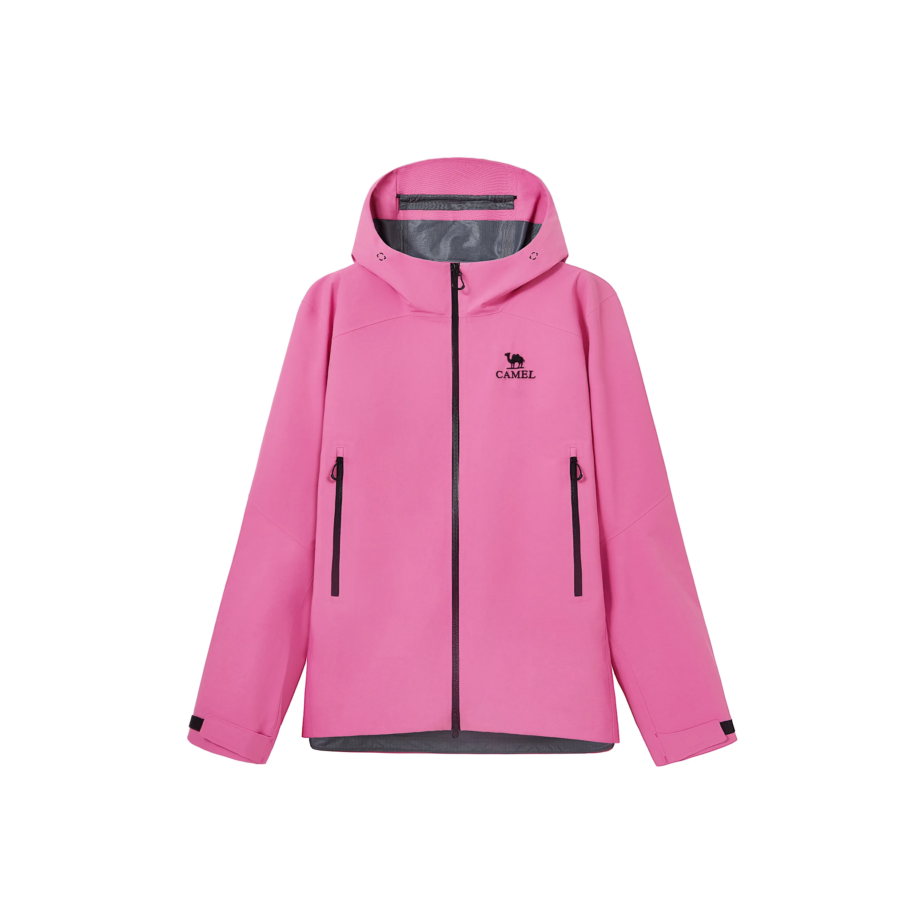 Верблюжий цвет Все Погода Hiking Outdoor Приключение Водонепроницаемый Ветрозащитный и Устойчивый к истиранию Ветровка Унисекс