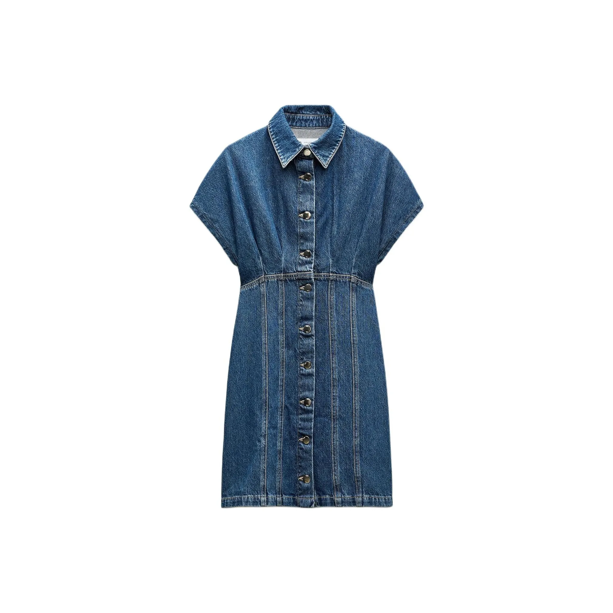 ZARA Короткое платье с короткими рукавами женское