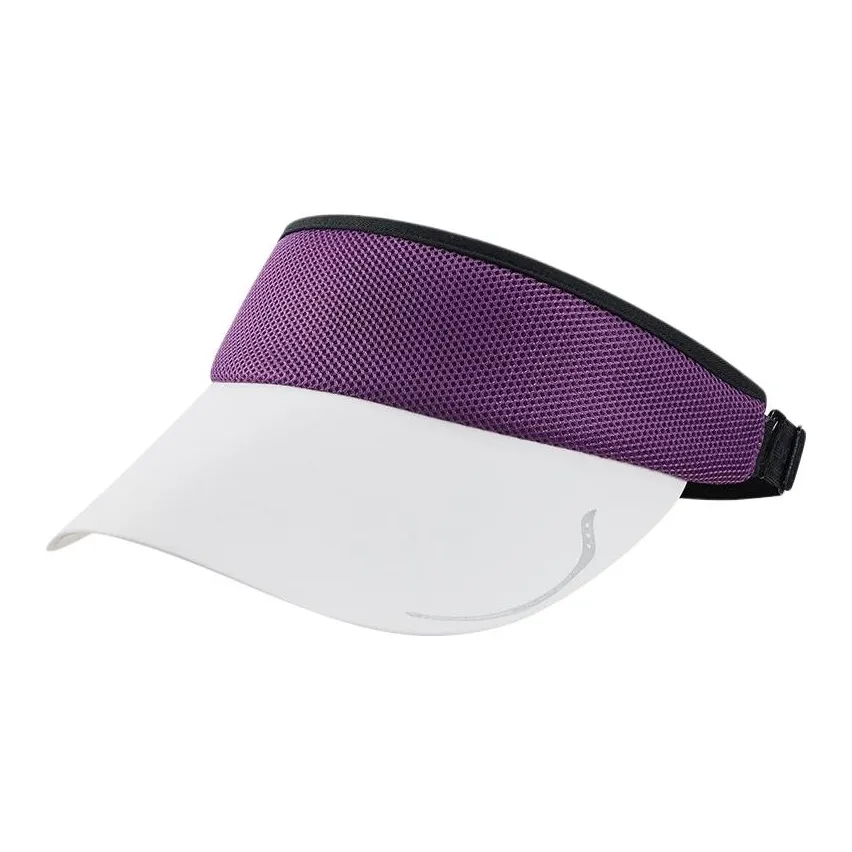 Saucony Хлопковые головные уборы с защитой от солнца унисекс вишнево-фиолетовый красный