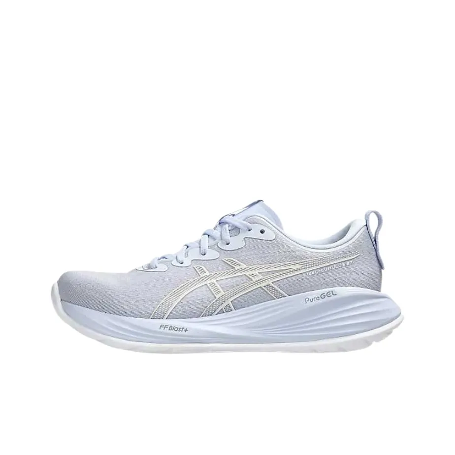 ASICS Гель CUMULUS 27 Low Топ FF Blast Плюс PureGEL FluidRide Повседневные Беговые кроссовки Женские Светло-синий