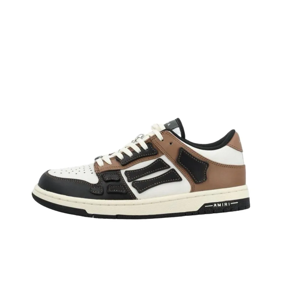 AMIRI Skel Top Low Black Brown