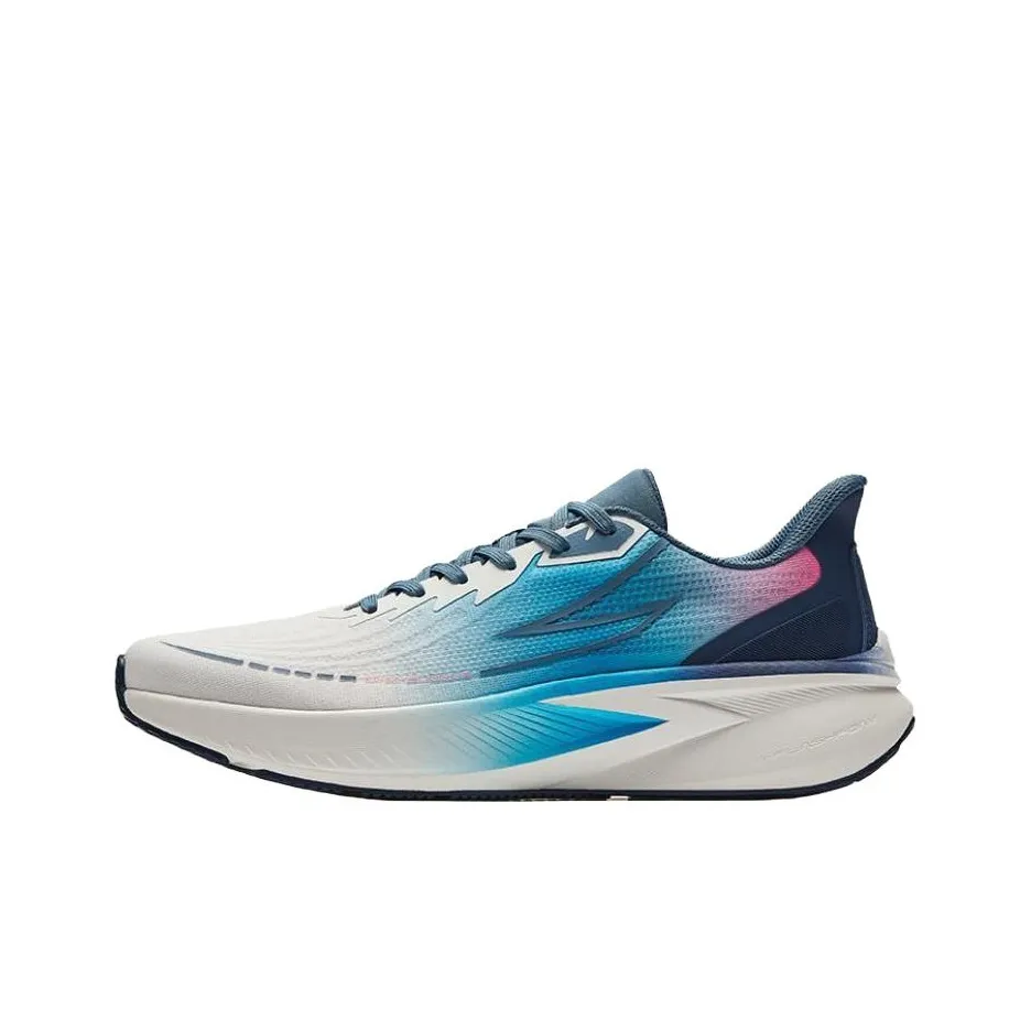 Anta Cushioning Wear-Resistant Low-Top Running Shoes Men's Blue White