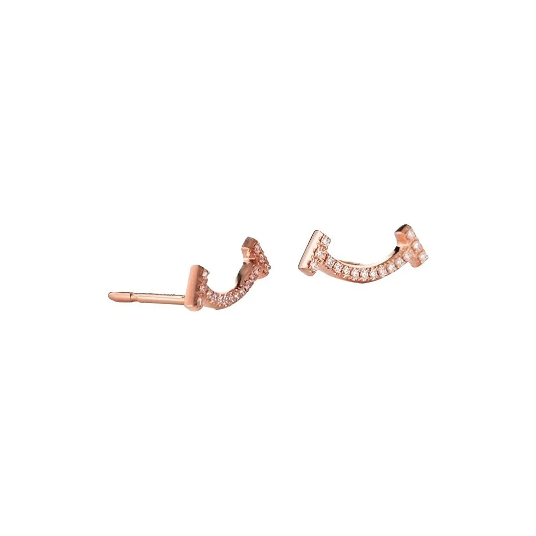 TIFFANY & CO. T Karat Gold Earrings Women's
