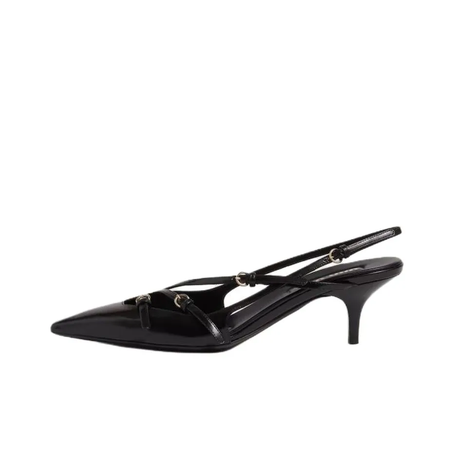 MIU MIU 55mm Buckle-embellished Slingblack Pumps
