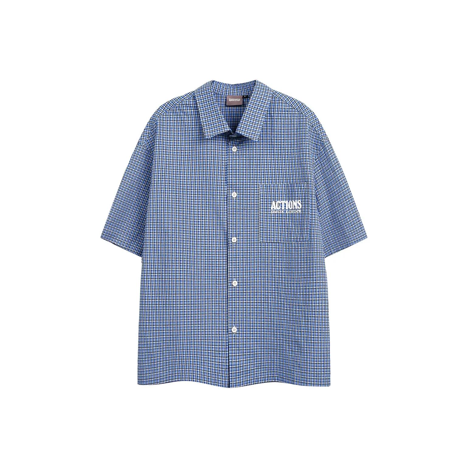 UNDOMAZE Летняя Короткая Рубашка с Короткими Рукавами Свободного Кроя Мужская