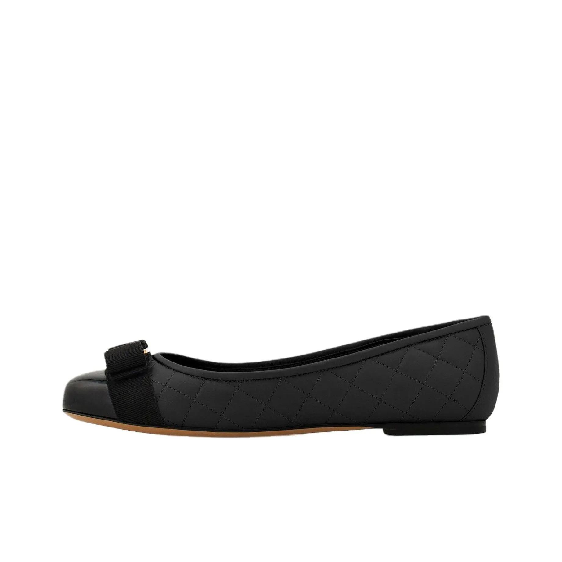 FERRAGAMO Varina Quilted Ballerina Shoes