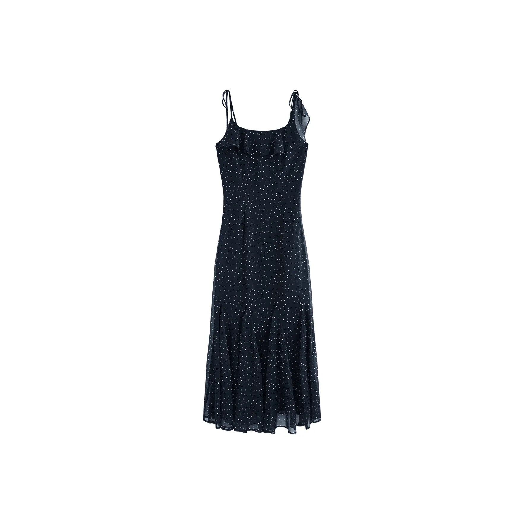 FANSILANEN Slip Dresses Women's Navy Blue