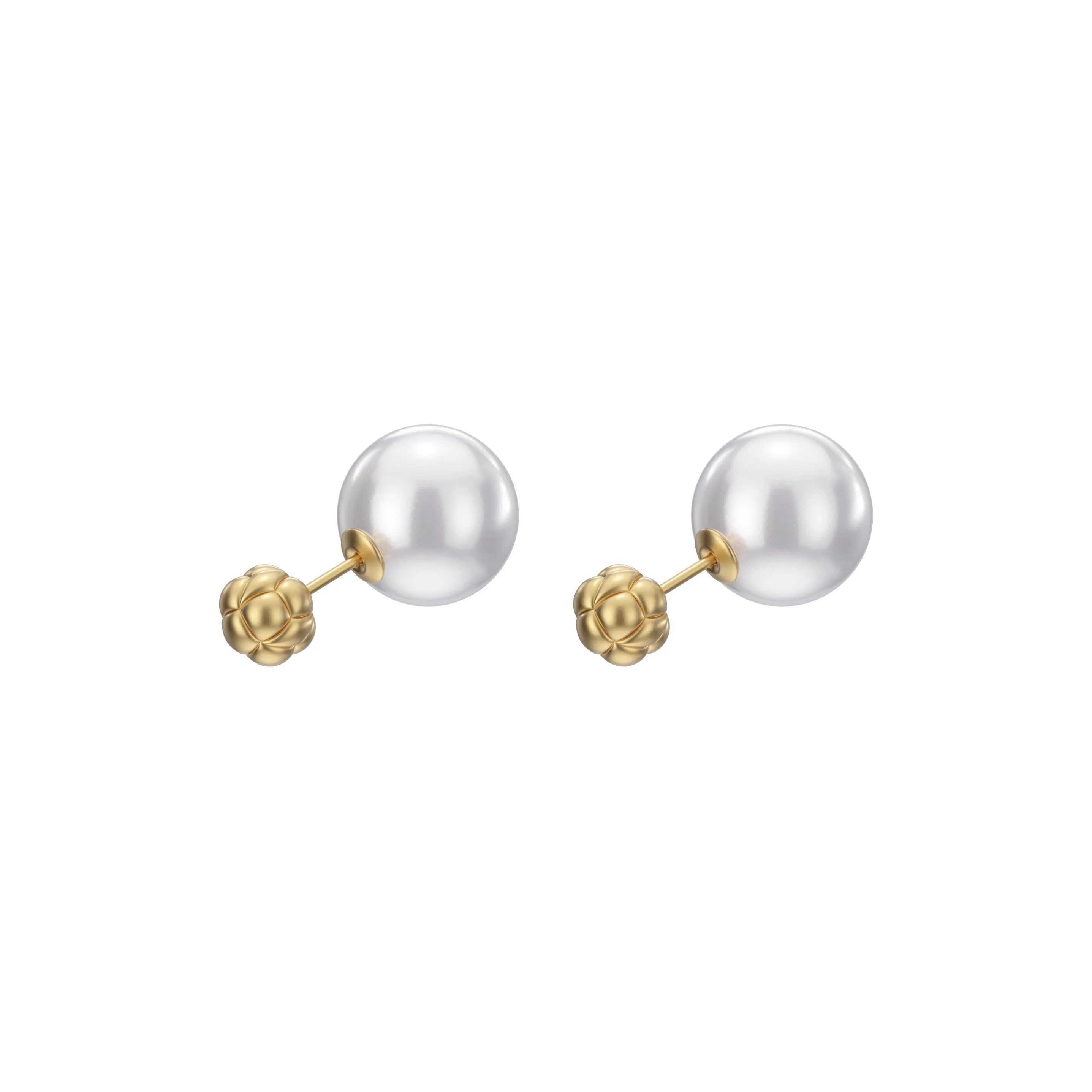 LELOUP Pearl Stud Earrings Women's White