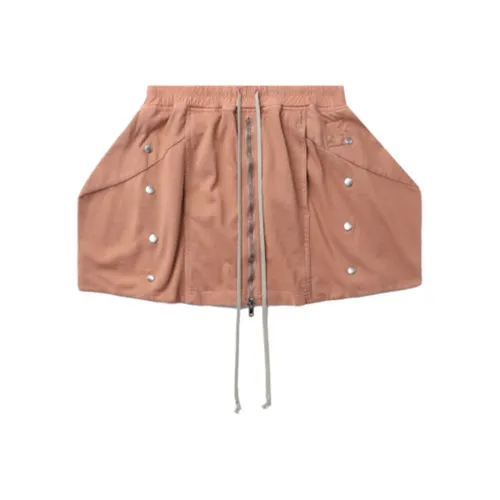 Rick Owens DRKSHDW PKX/Розовый Женские Повседневные Короткие Юбки