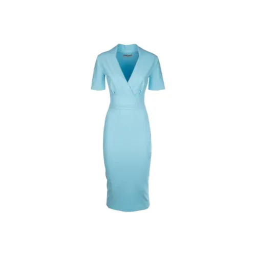 CHIARA BONI La Petite Robe Синий Женские Короткие Платья с Рукавами