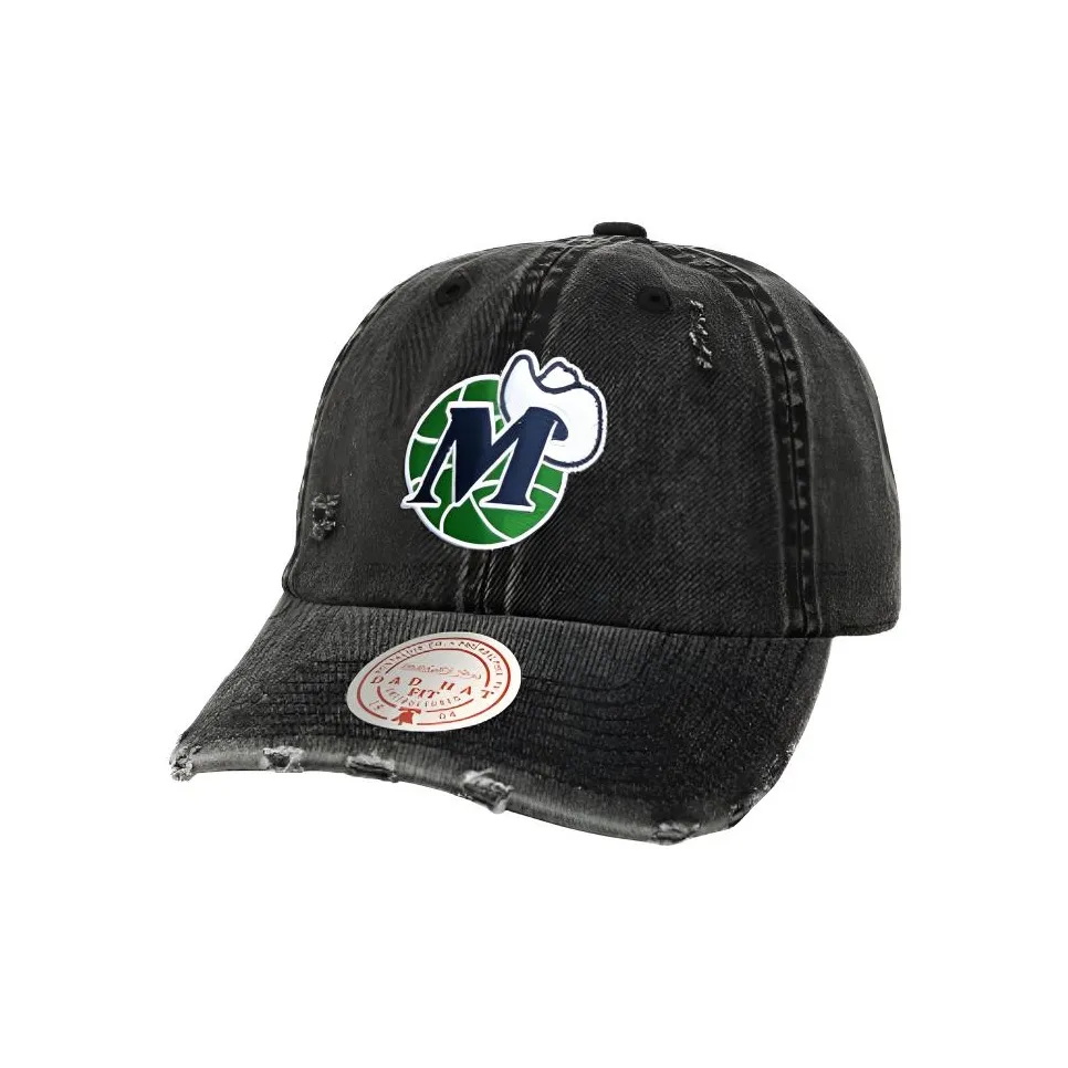 MITCHELL NESS Хлопок изогнутый козырек Бейсболка Унисекс Выстиранный Черный