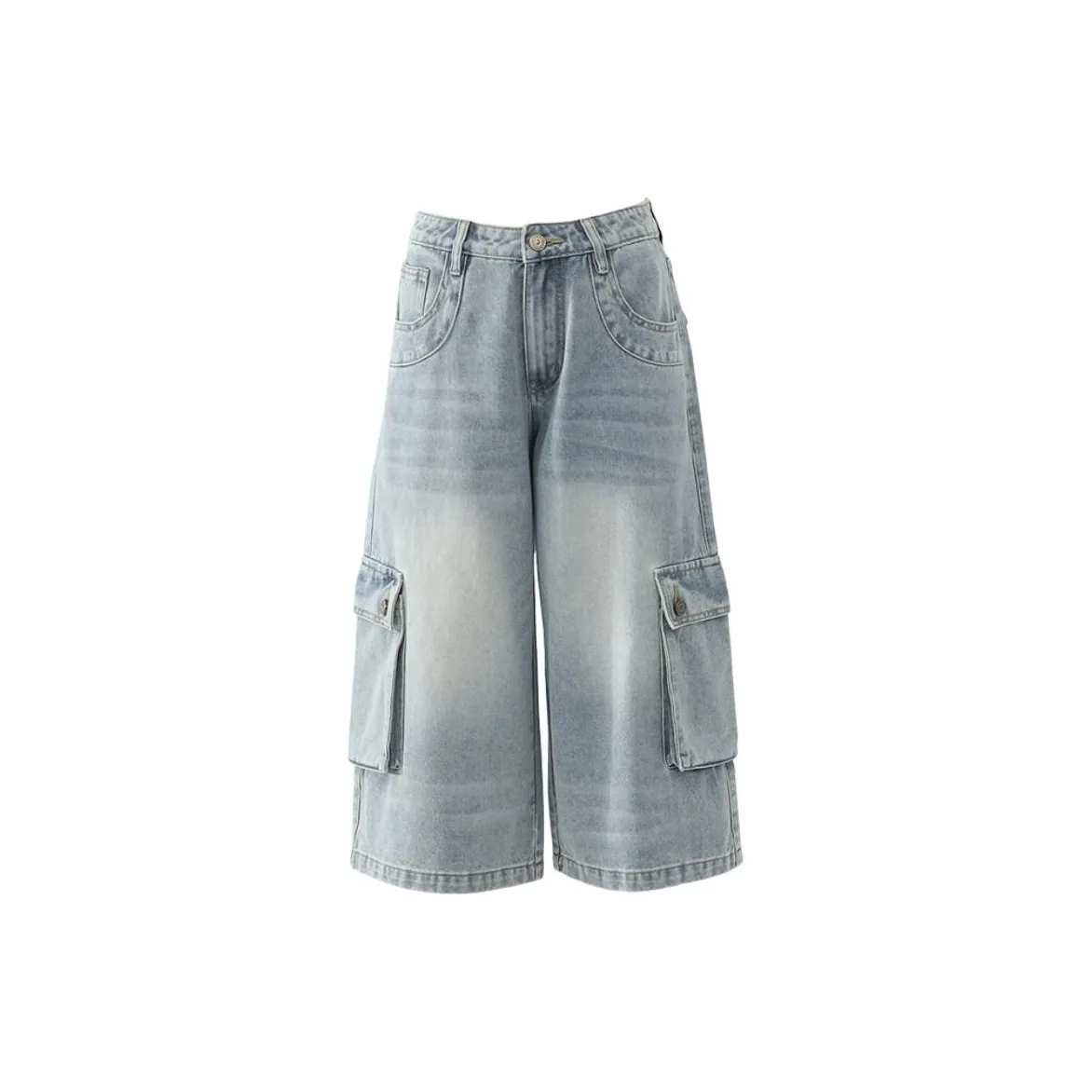 Poyz Светло-синие Штаны-капри Женские Джинсы