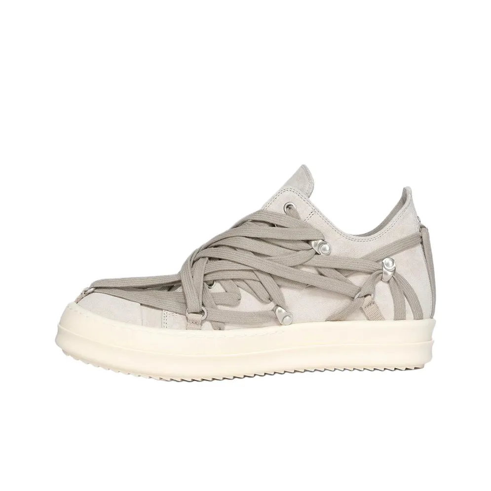 RICK OWENS/RO Megalace Low Top Skateboard Shoes Women's Gray