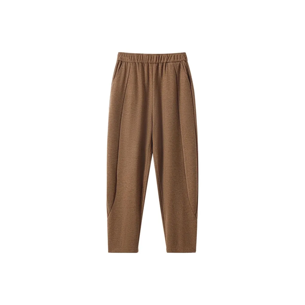 SHUXI Casual Pants Women's Grandma Camel