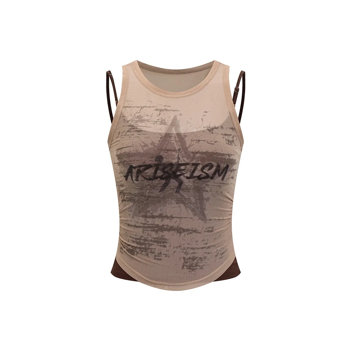 Ariseism Светлый кофейный Женские майки