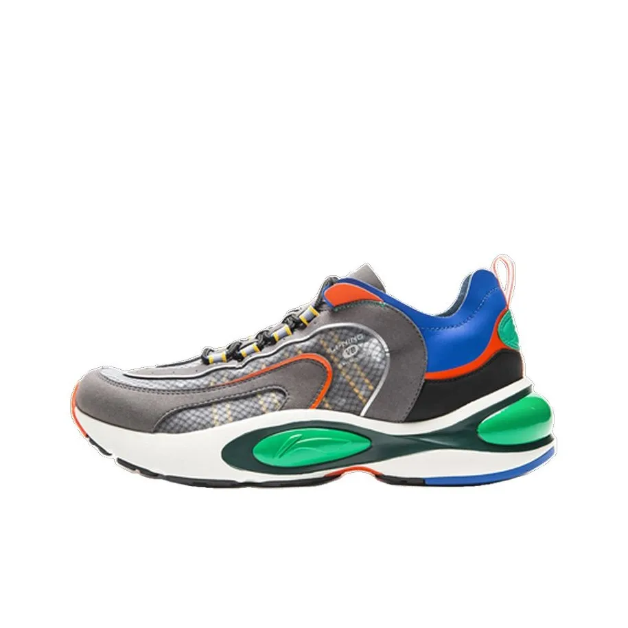 LINING V8 амортизаторы Slip-resistant Low Top Беговые кроссовки Мужской Rotang Umbra