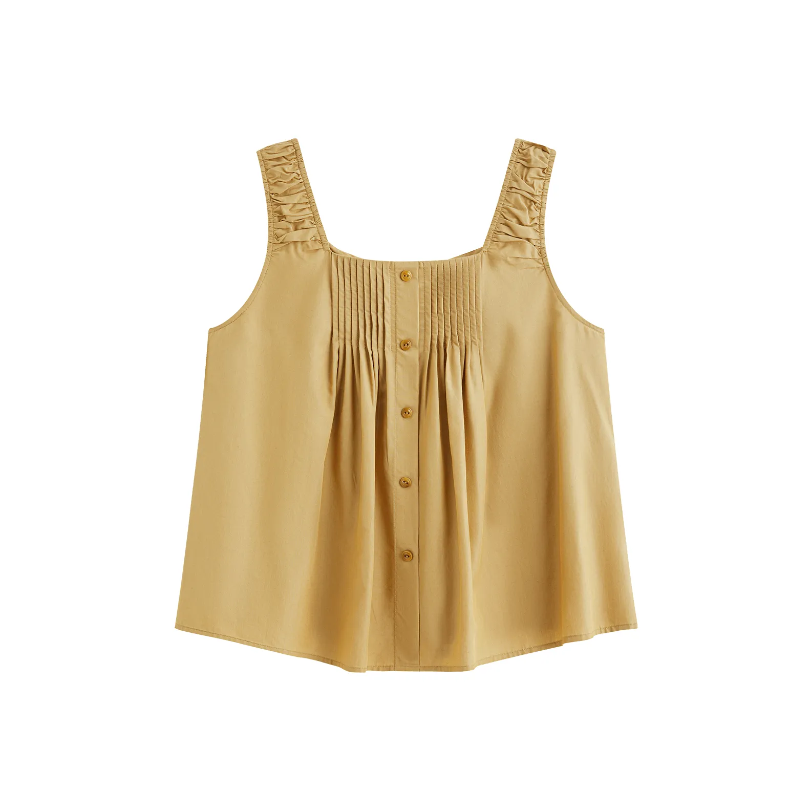 FANSILANEN Горчичный желтый Женские Рубашки