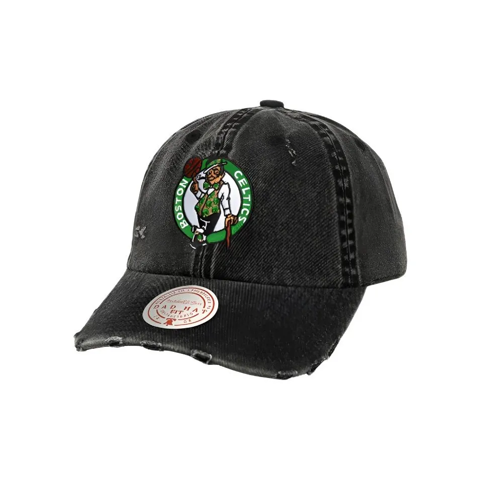MITCHELL NESS Хлопок изогнутый козырек бейсболка унисекс черный