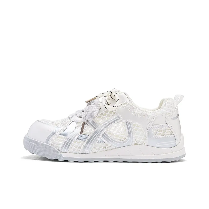 SEMIR Низкий Топ Casual Женский Бежевый Серебряный