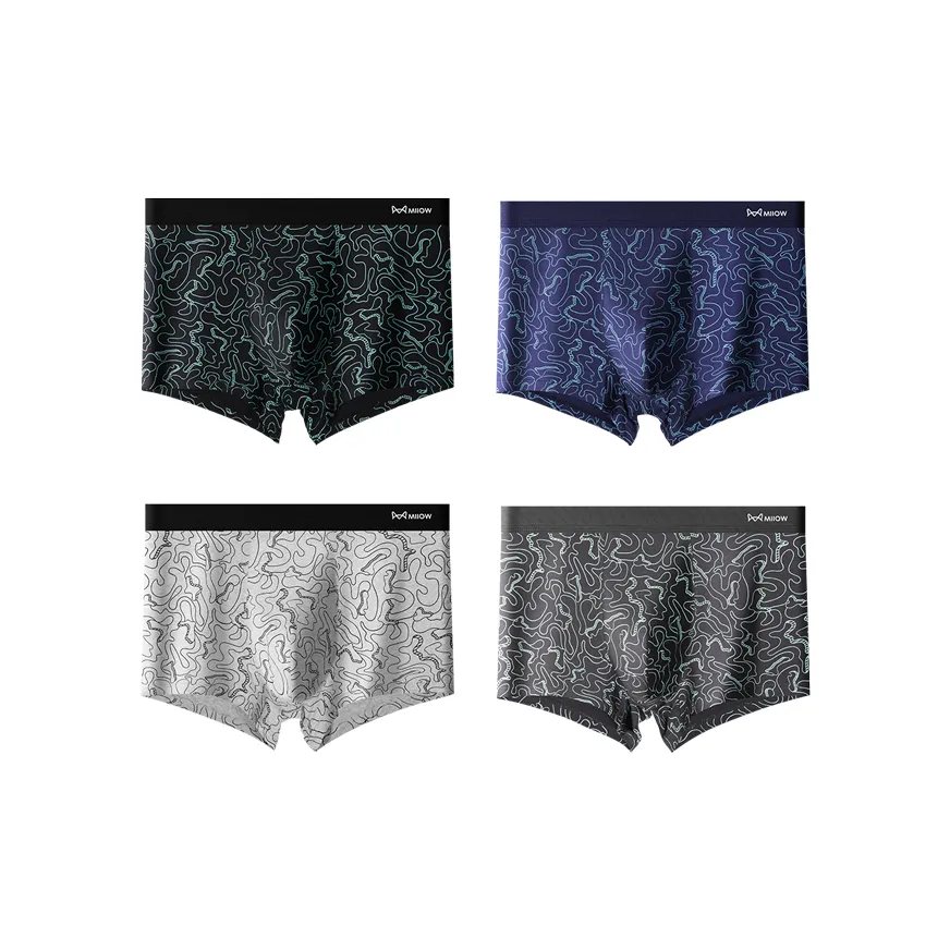 MIIOW Трусы Минималистский стиль Базовый Casual Fashion Мужской 4 упаковки