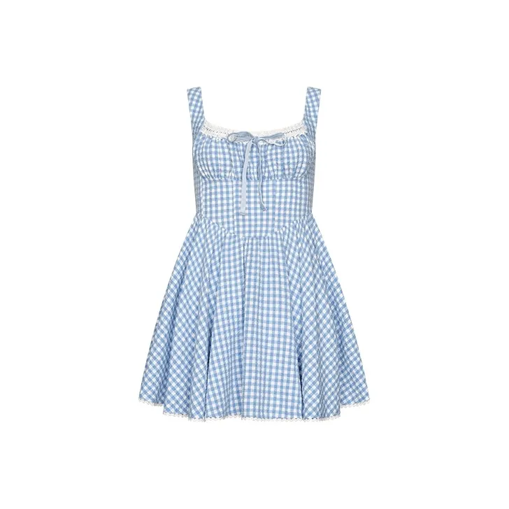 URBAN REVIVO Miu Girlish Без рукавов Платье Женское