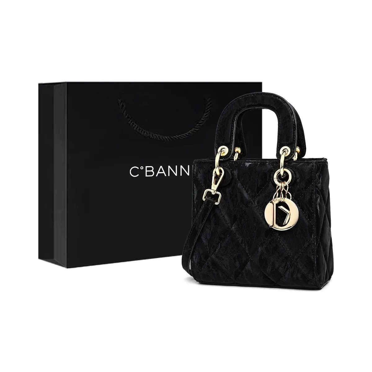 C°BANNER Коровья кожа с синтетической кожей сумка через плечо сумка среднего размера женская черная