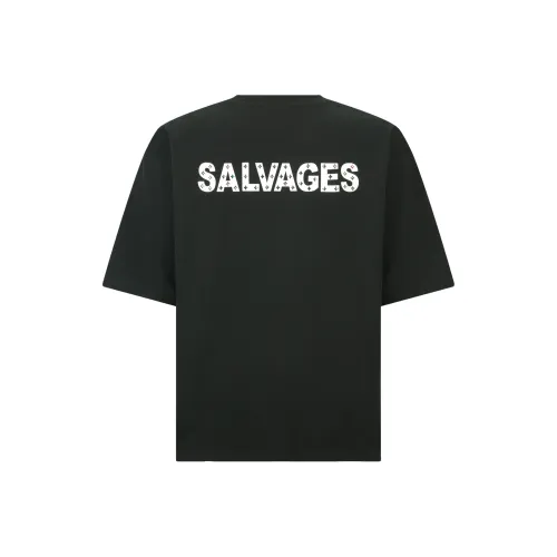 THE SALVAGES FASHION CLUB Черная унисекс футболка