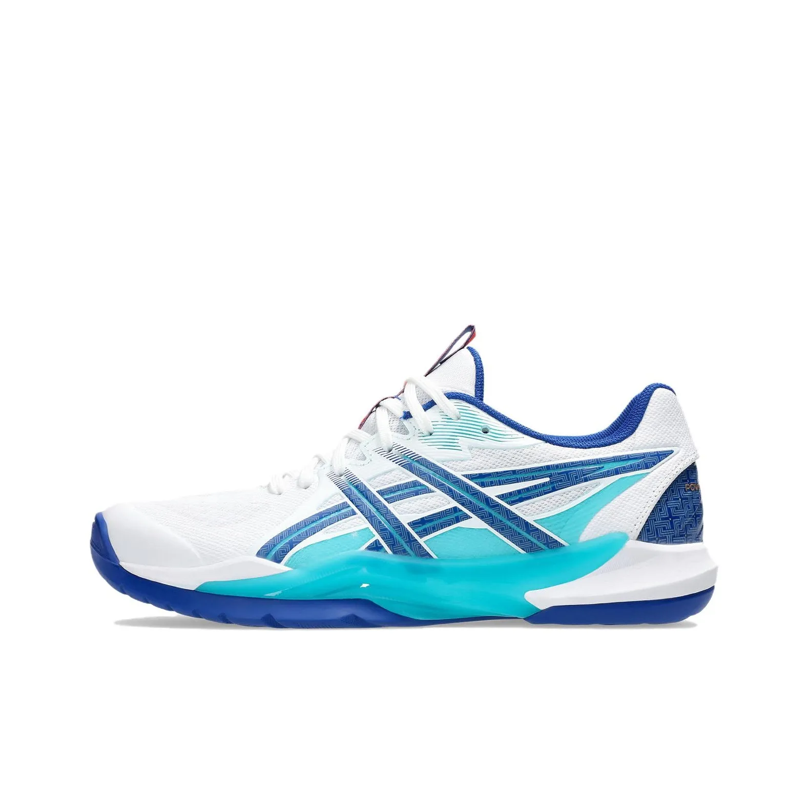 ASICS POWERBREAK FF Устойчивая к истиранию Низкая Обувь для Бадминтона Мужская Синяя Белая