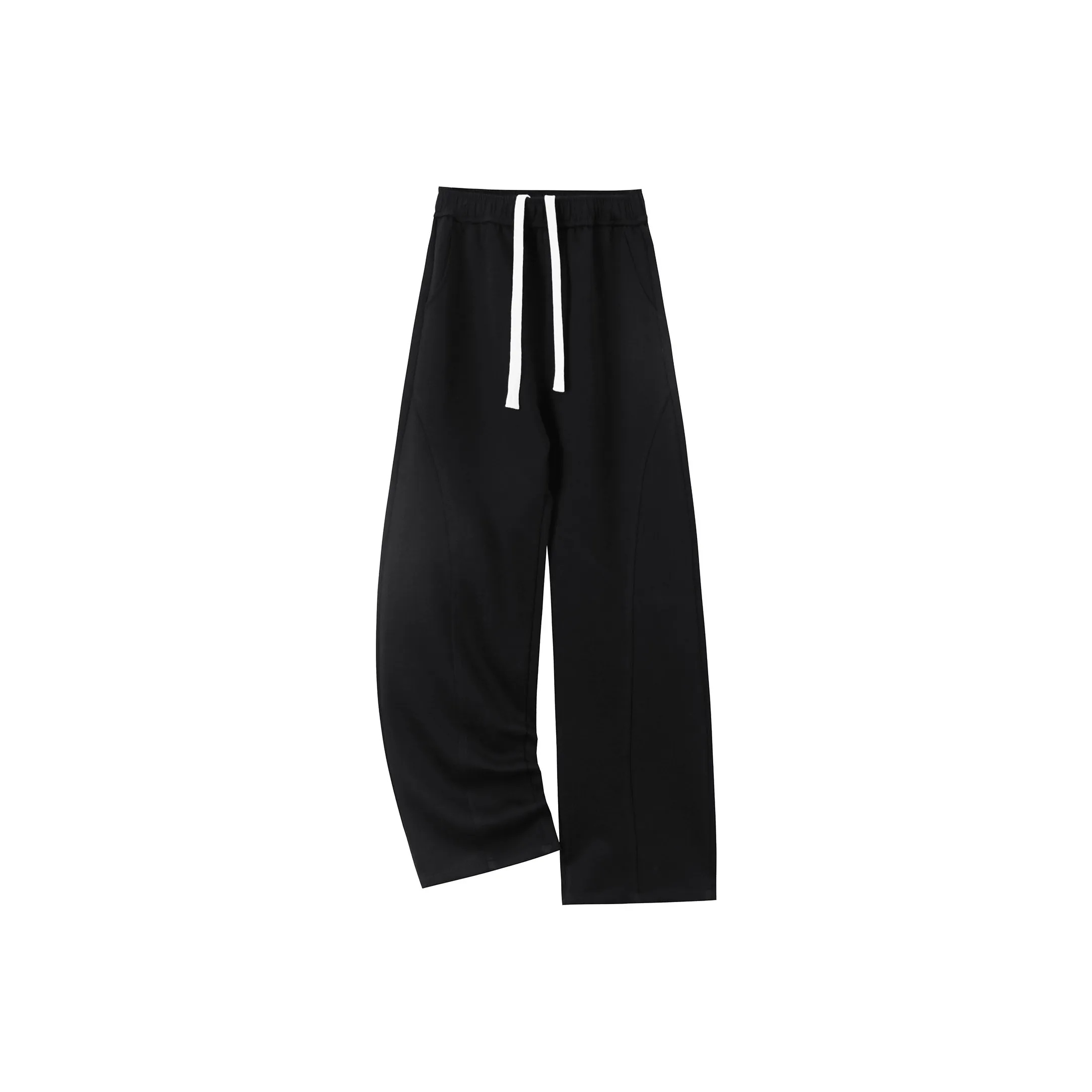 FASTFISH Повседневные брюки Унисекс Белый Фотиния Серый