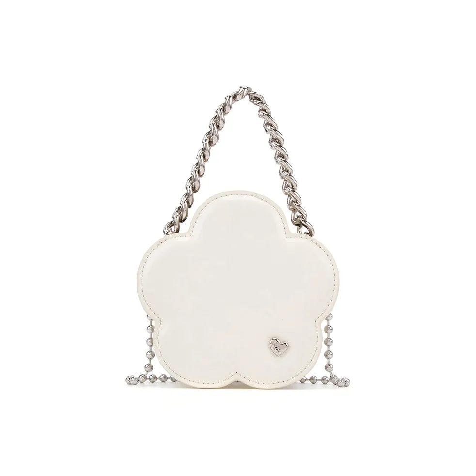 ELLE Сумка через плечо из коровьей кожи сумка Women's White Yellow