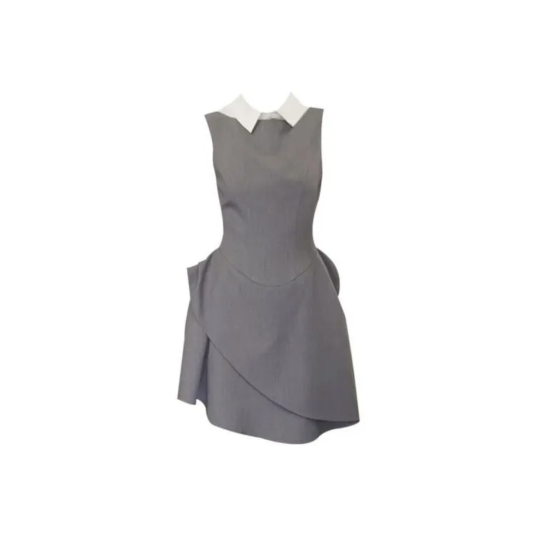 EMDPN Серые Женские Платья без рукавов