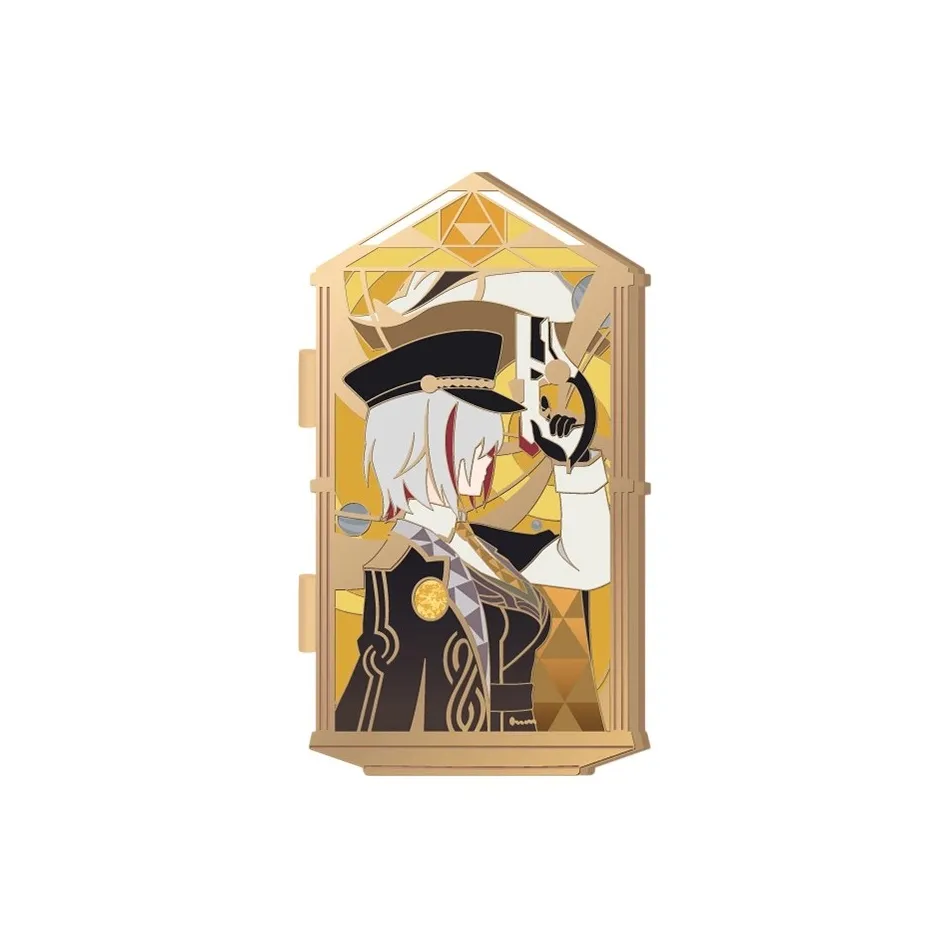 MIHOYO Топаз Песочно-золотой Жадеит Honkai Звезда Rail Камень Сердце Oath Series Значки