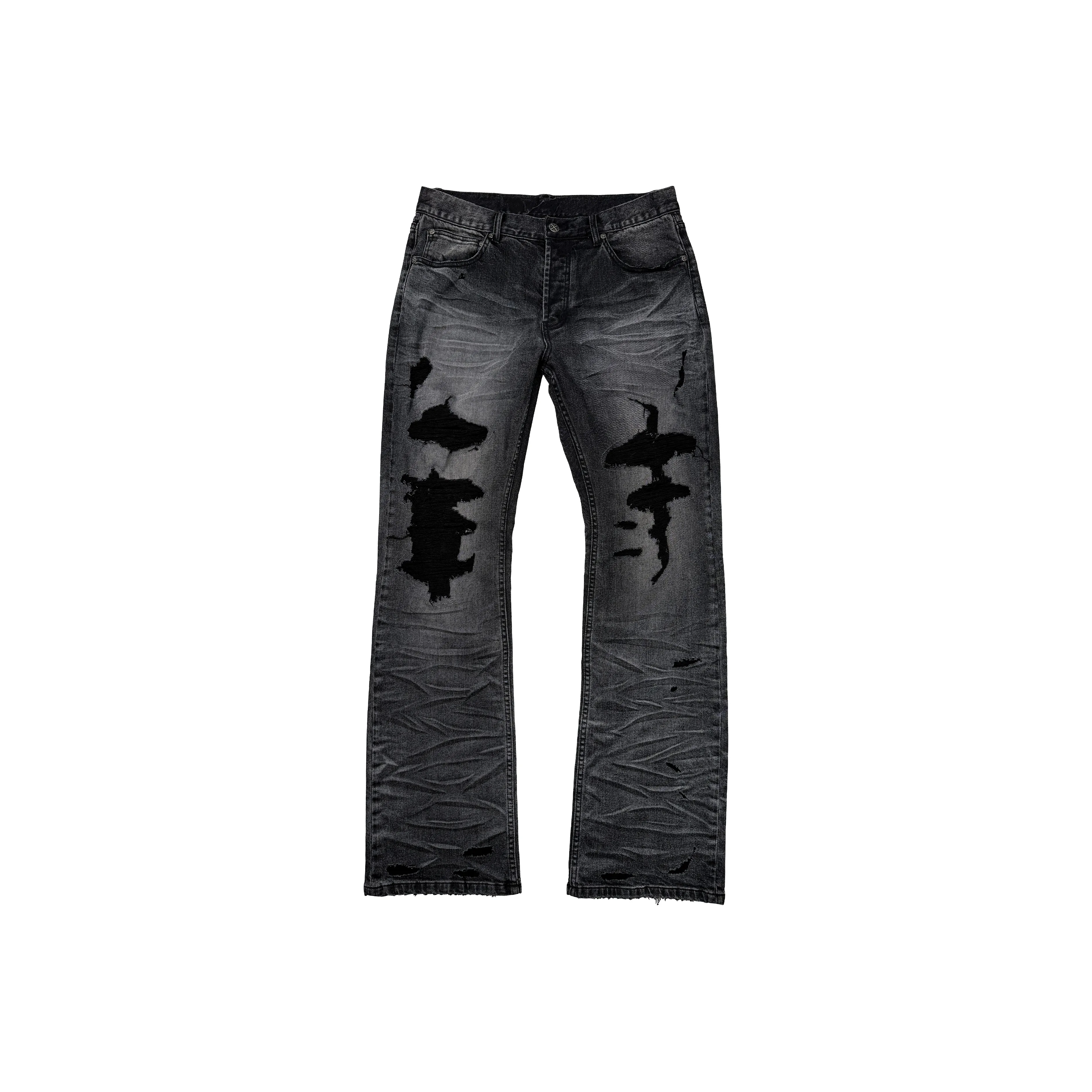 EODUP Черные Мужские Джинсы