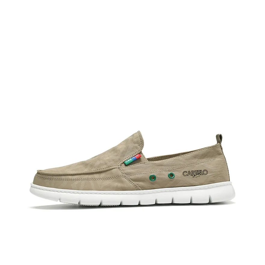 CARTELO Trendy Versatile Slip on Slip Resistant Lightweight Support Low Top Fashion Canvas Shoes Men's