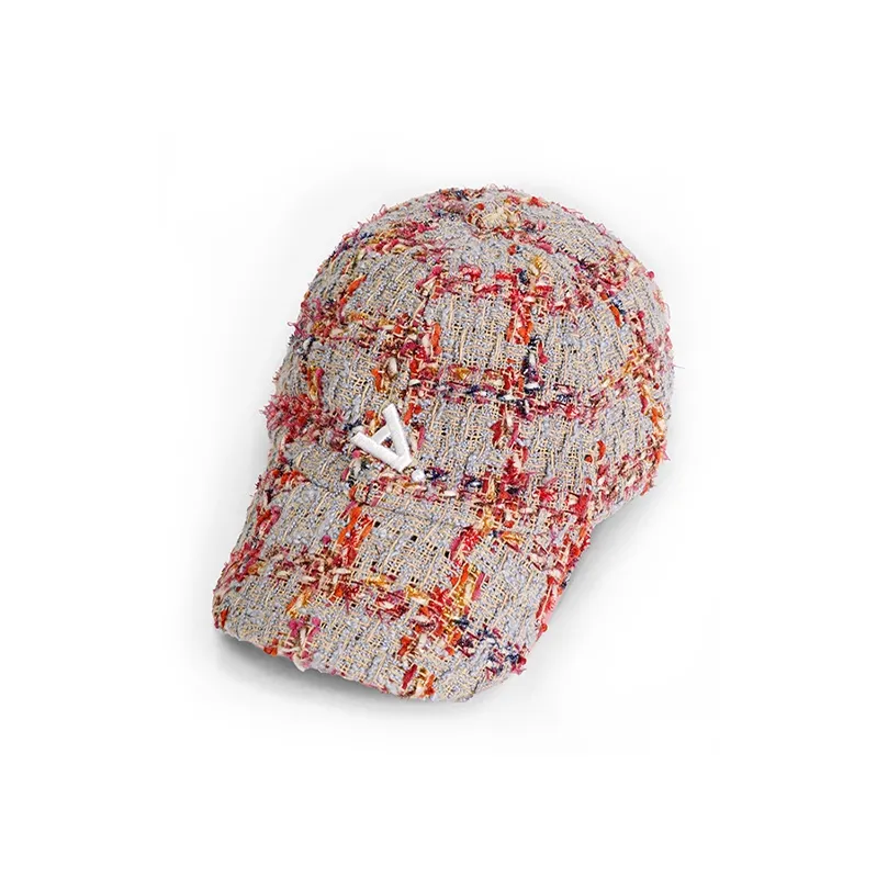 Ideeaideea Cotton Golden Thread Woven Baseball Cap With Wide Brim For A Slimmer Look Unisex