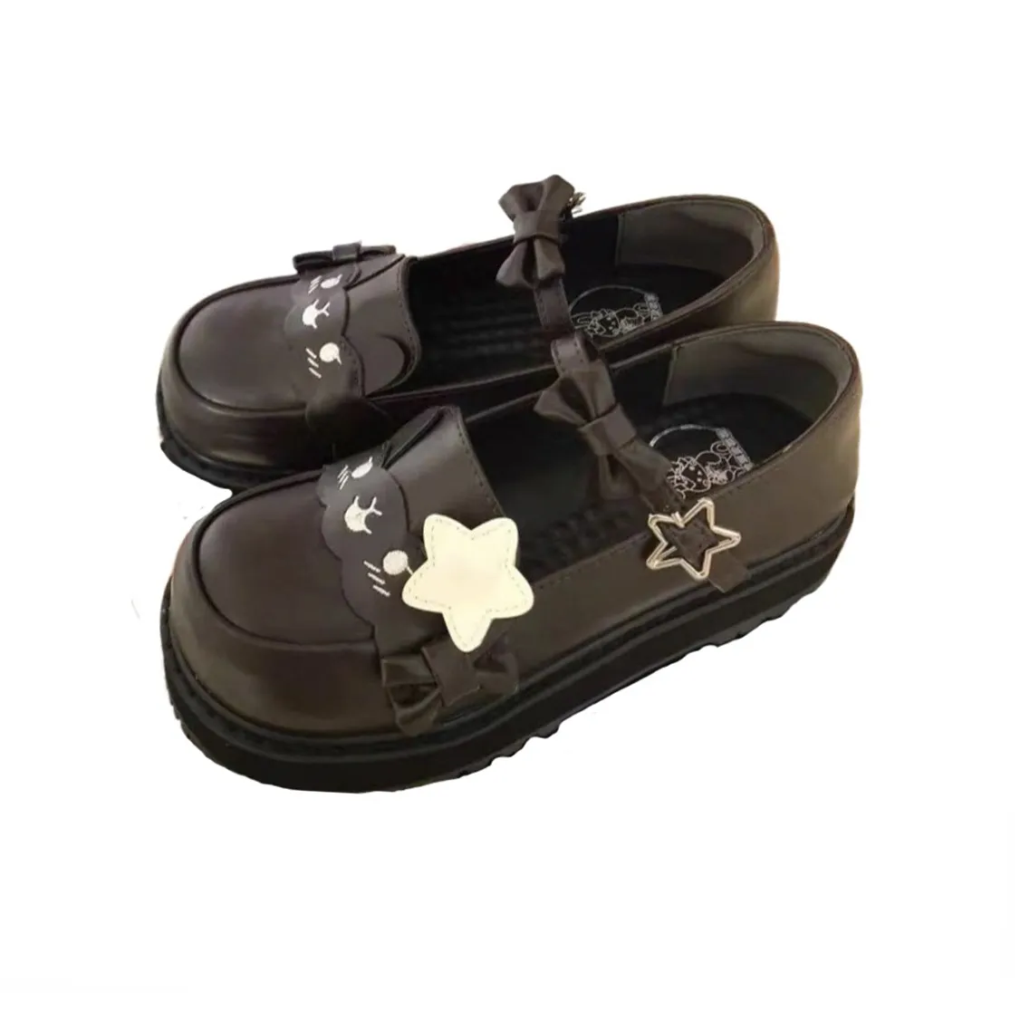 Medd Платформа Модные Туфли Мэри Джейн Женские Коричневые оттенки