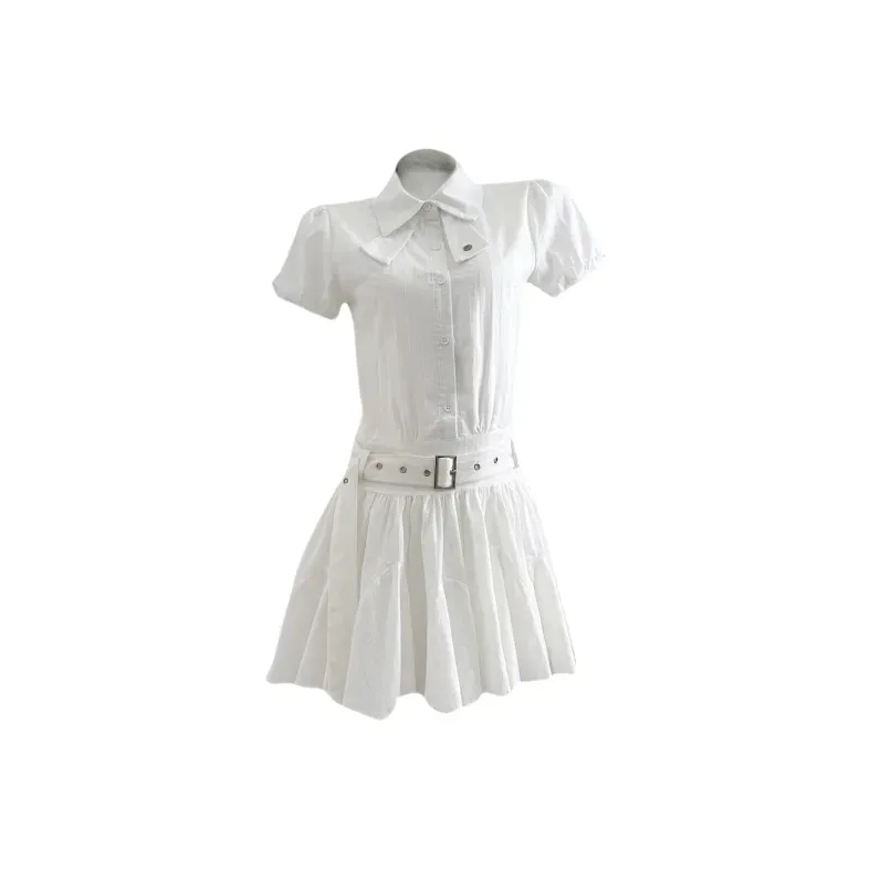 FINDSME GAGA Короткий рукав Платье Женское