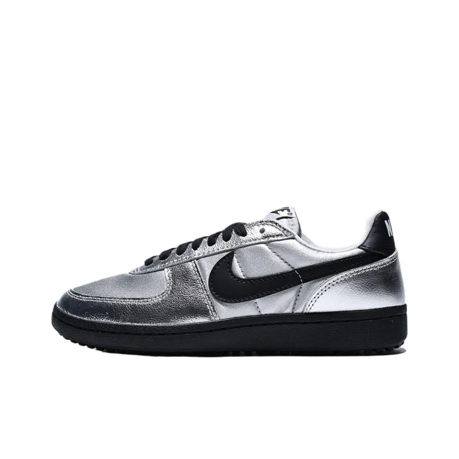 Nike Field General Устойчивый к истиранию Низкий Топ Casual Женские Серебряный